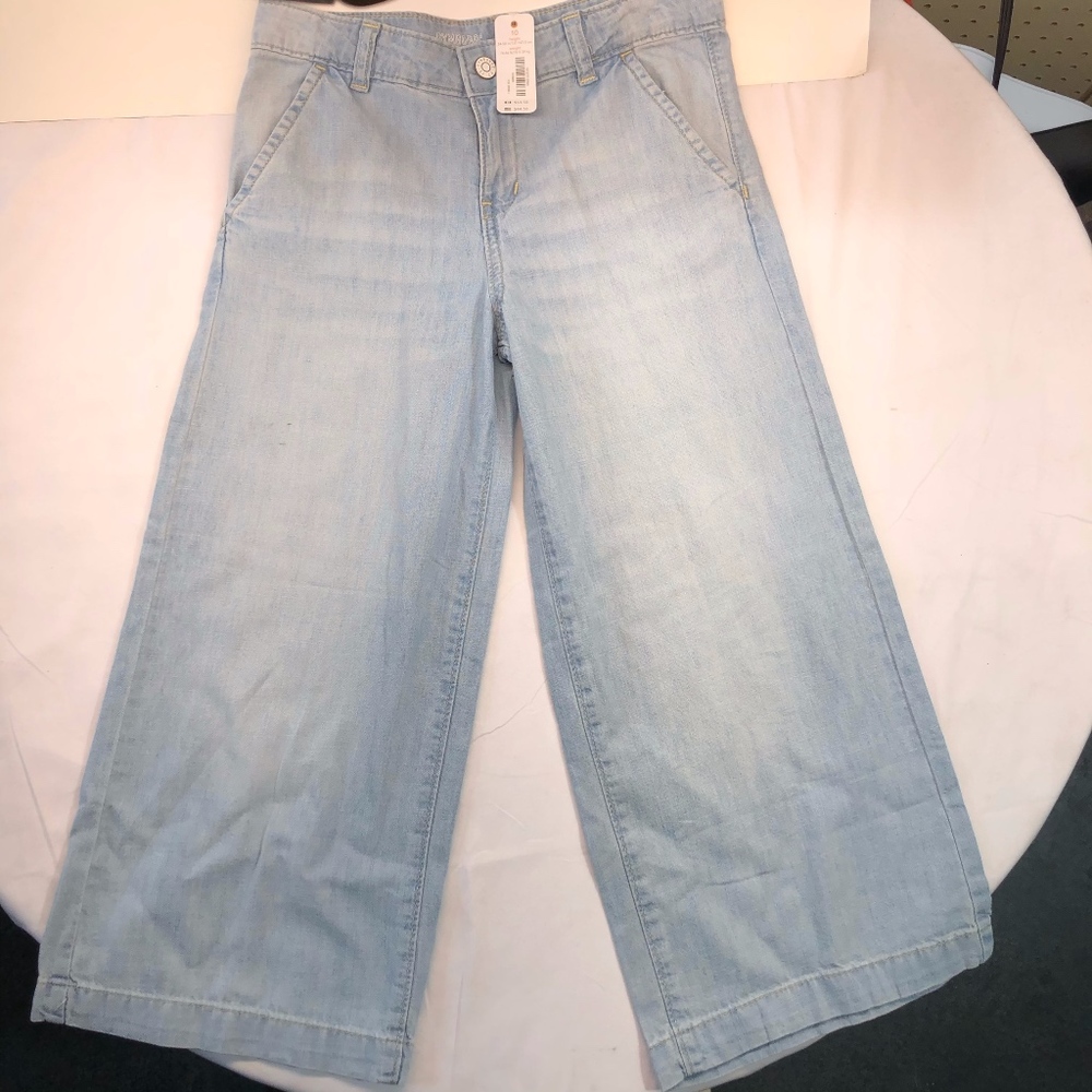 Gymboree Wide Leg Light Wash Girls Jeans